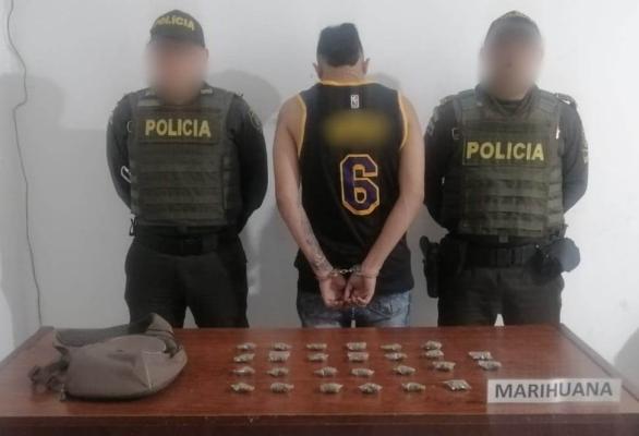 Capturado con marihuana 