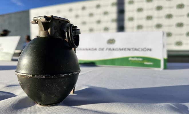 Elemento explosivo que pretendían utilizar para delinquir