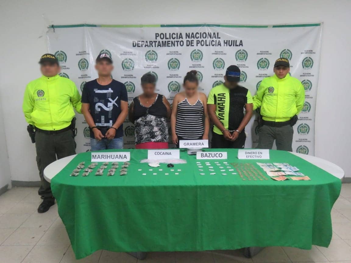 Multiples Antecedentes por Trafico de estupefacientes en el  Huila