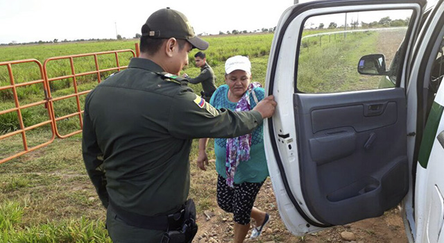 En-cinco horas-la Policía Nacional-logró el reencuentro-de-una madre-y-su hijo-en-el-Meta