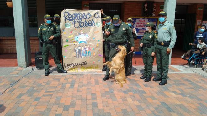 Acompañamiento regreso a clases, institución educativa la Arboleda
