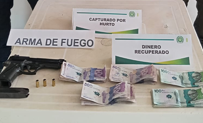 Estos dos presuntos delincuentes fueron dejados a disposición de la autoridad competente.