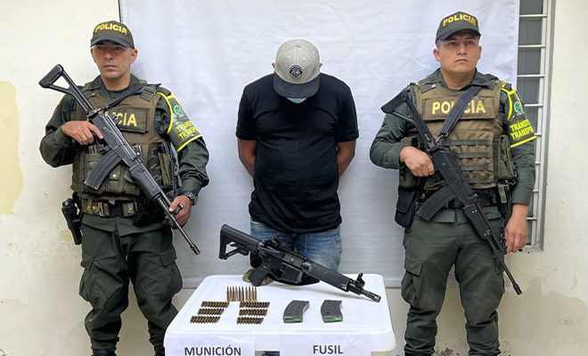 Capturado por porte ilegal