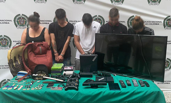 Capturados por hurto 