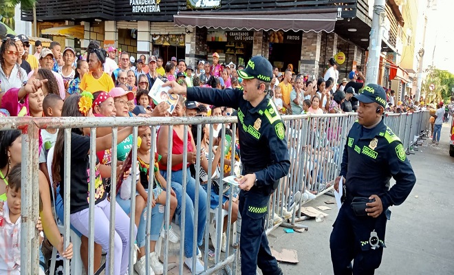 Policía Nacional garantizó la seguridad en el departamento del Atlántico en las fiestas de carnaval 2024