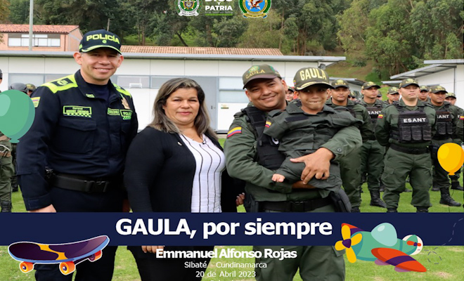 Emmanuel el sueño de ser policía Gaula  