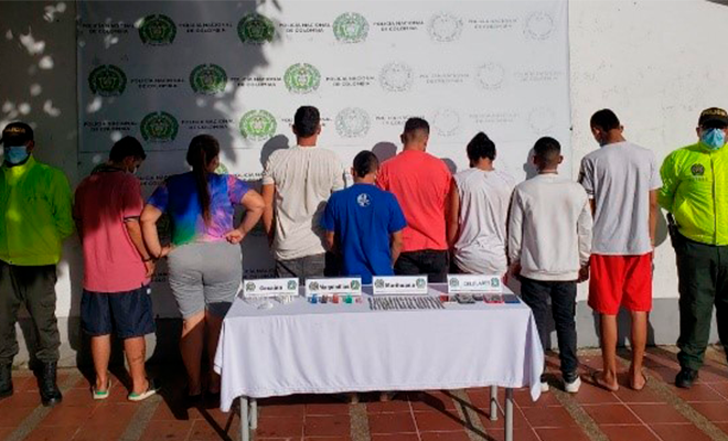 8 personas capturadas