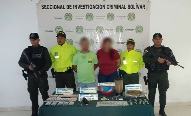 Dos personas capturadas e incautadas 500 dosis de estupefacientes en Magangué