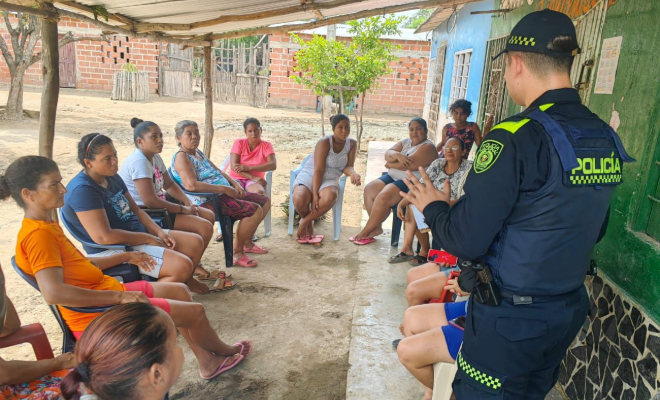 Policía Nacional en Bolívar lidera charlas educativas para prevenir lesiones personales en todo el departamento