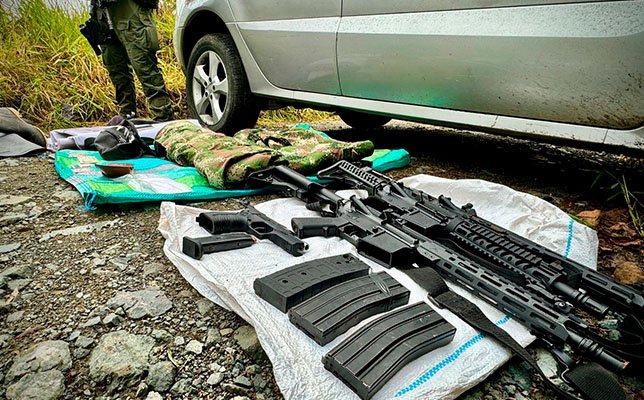  En el operativo, las autoridades lograron el rescate del conductor del camión y la recuperación de la mercancía