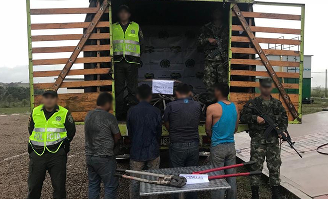 En-Meta-Plan de Choque-deja-cuatro-capturas-y-la-recuperación-de-una-tonelada-de-cable-de-cobre