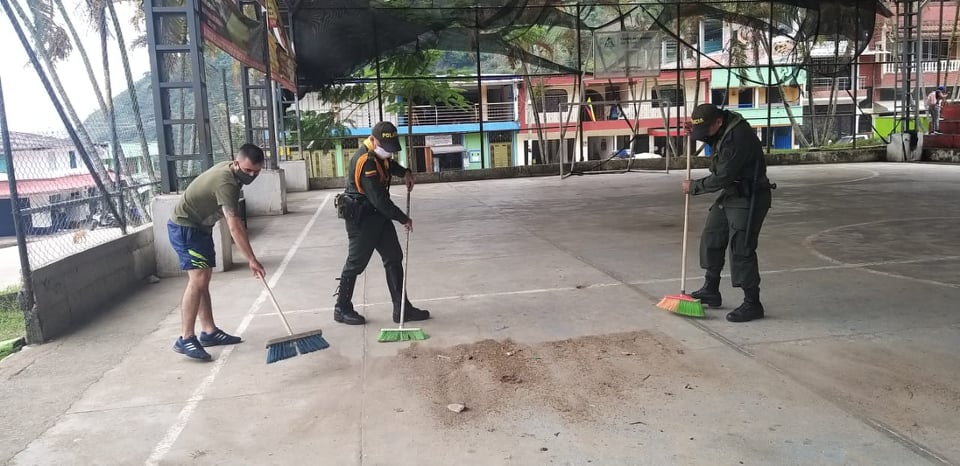 Una linda labor realizan nuestros compañeros en Gaitania Tolima