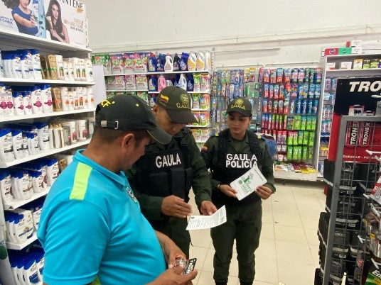  Gaula y comerciantes se unen para hacerle frente a la extorsión
