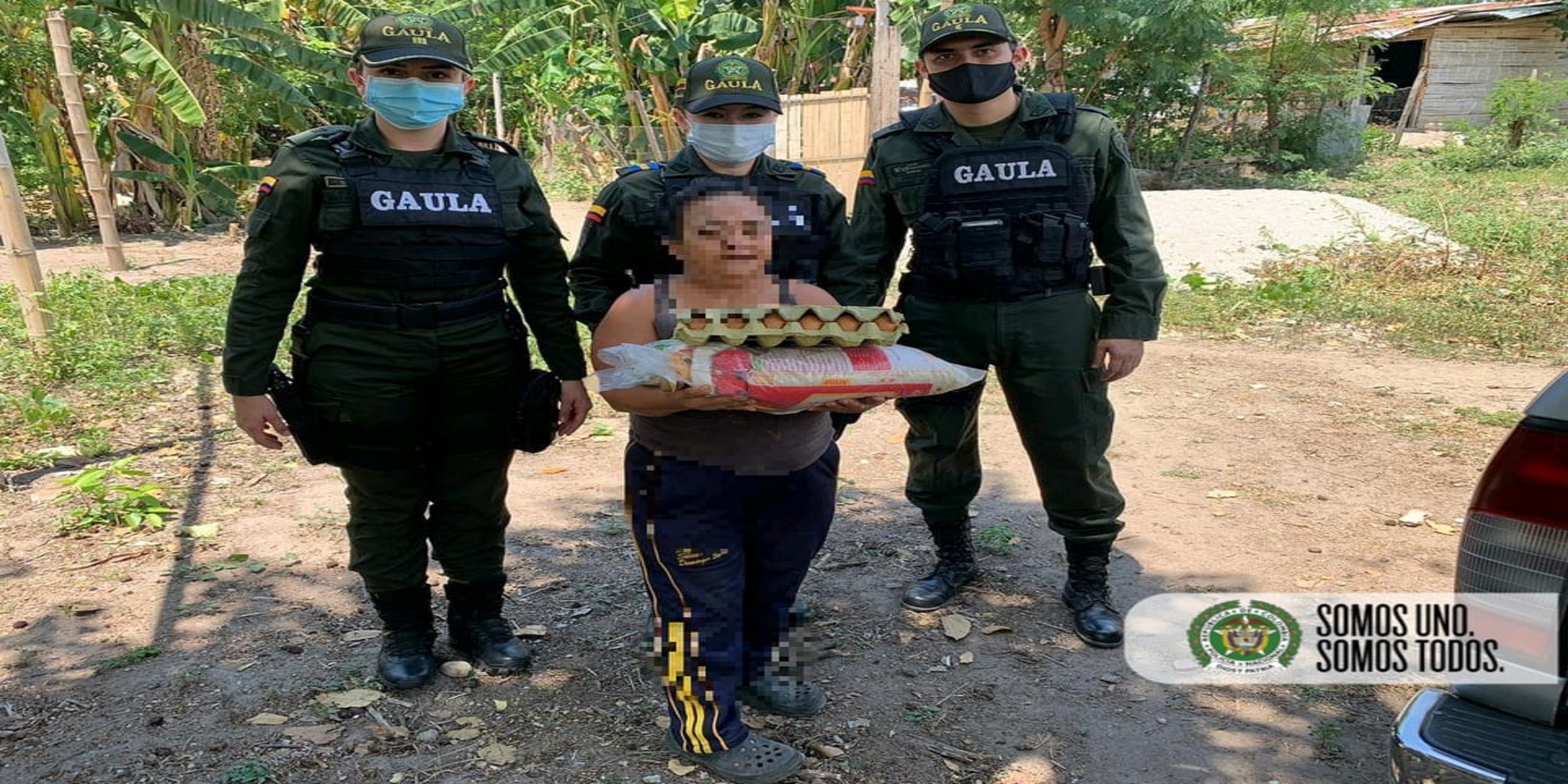 Nuestro grupo Gaula se une a la entrega de ayudas humanitarias