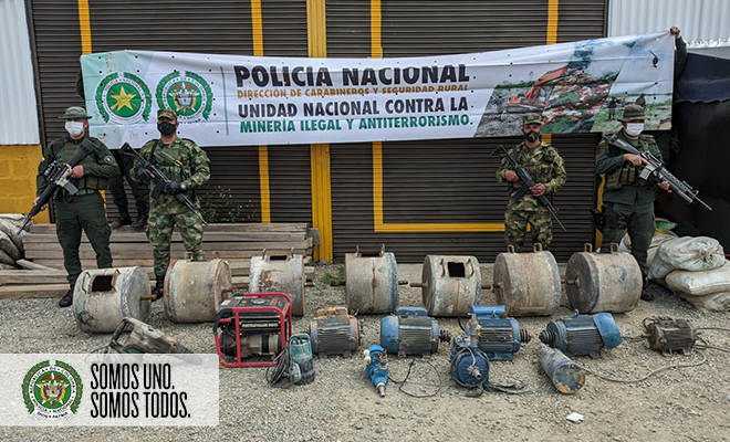 Golpe a estructura y finanzas del Clan del Golfo por extracción ilícita de minerales