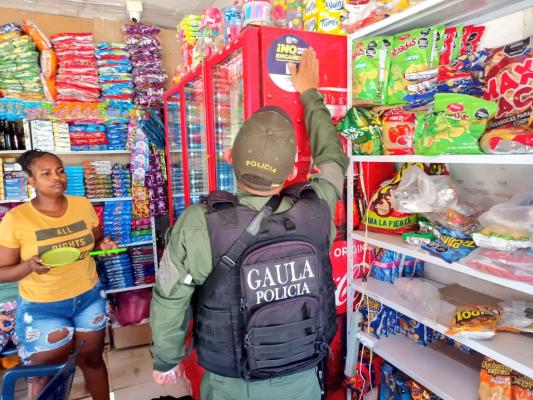 Grupo de prevención del Gaula de la policía Nacional en Bolívar