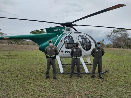 helicóptero en Sucre
