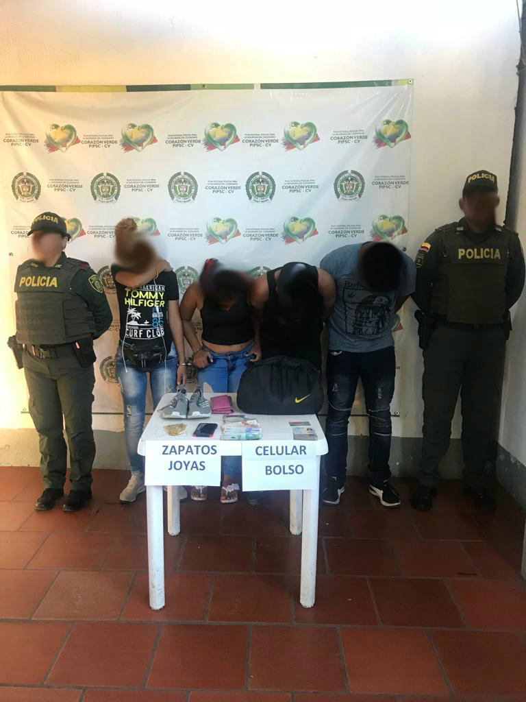 capturamos a cuatro personas por el delito de hurto en el municipio de tame.