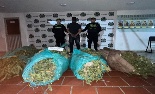 capturado por el delito de Trafico, fabricación o porte de estupefacientes