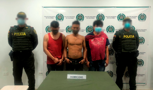 Tres hombres capturados por homicidio