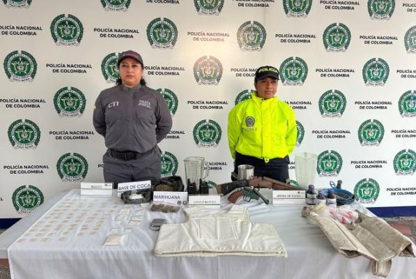 Al interior de una vivienda de la comuna Villa Santana son encontrados varios elementos ilícitos