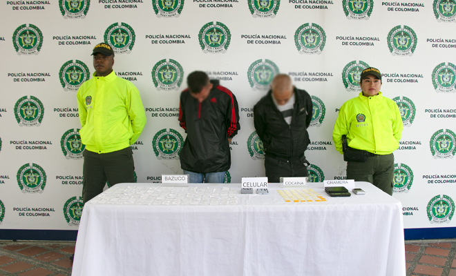 En la actividad operativa son capturadas dos personas conocidas como el "Viejo" y "Caliche"