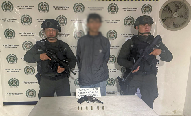 Capturado alias “Ávila” con arma ilegal en operativo contra el homicidio en Pereira