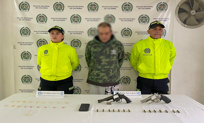 La persona capturada sería un presunto actor criminal del municipio de Dosquebradas