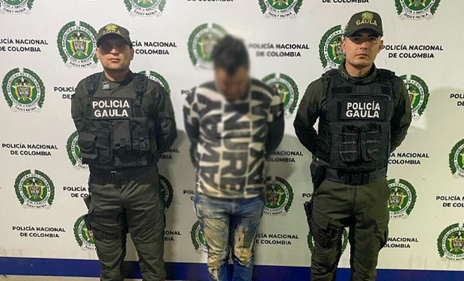 En la capital risaraldense es capturado un ciudadano extranjero por el delito de extorsión 