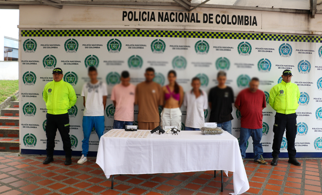 En la operación adelantada fueron judicializadas siete personas 