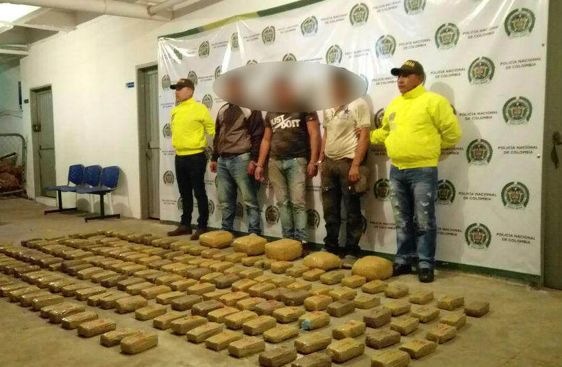 Incautado cargamento de 103 kilos de marihuana