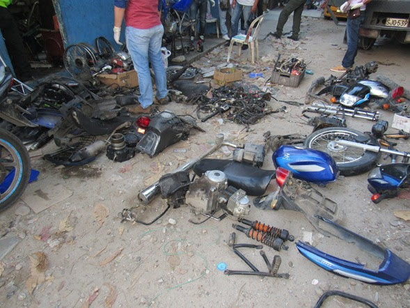 hurto, la Dorada Desguazadero Motos