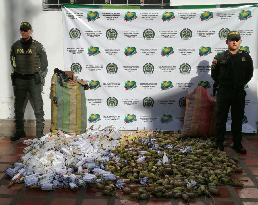 Incautacion de polvora en el municipio de La Union.