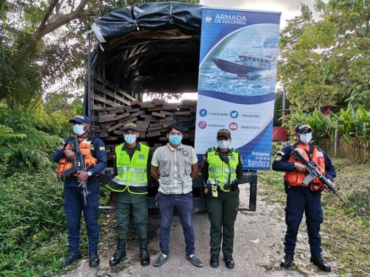  efectuamos la inmovilización e incautación  de 218 unidades de madera