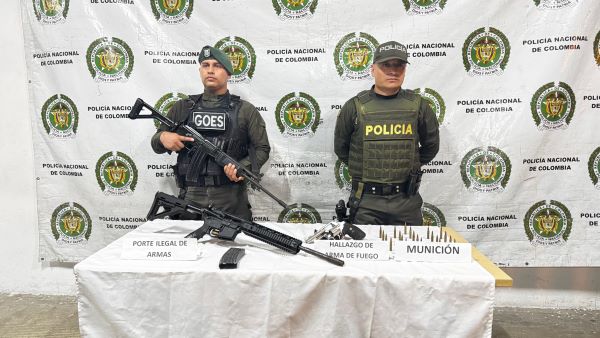 incautación armas de fuego