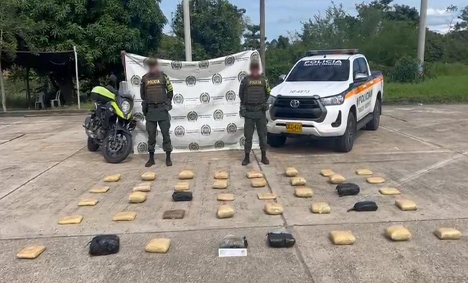 El estupefaciente está avaluado en 50 millones de pesos aproximadamente.