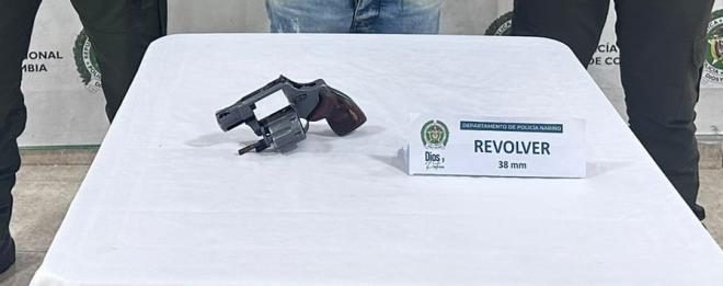 Incautan arma de fuego en Ipiales