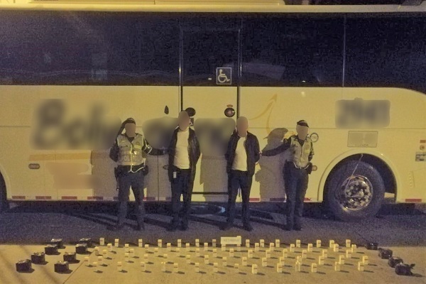 La ketamina estaba encaletada en dos partes del bus 