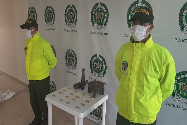 Incautación de 4.7 kilogramos de oro