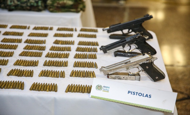 Incautado poderoso arsenal dirigido a grupos armados organizados en el sur del país