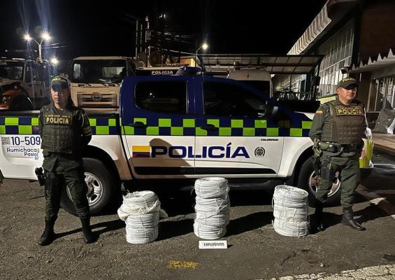  Incautación de 5.000 metros de cordón detonante