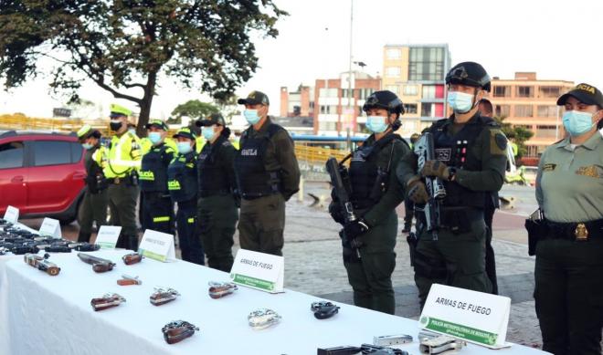 incautación de armas de fuego