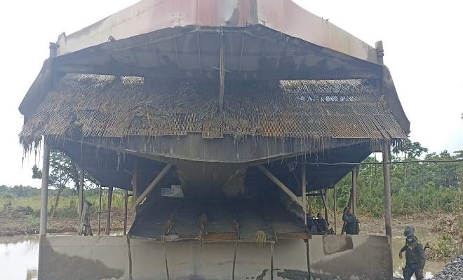 Intervenimos doce entables mineros en los municipios de Santa Rita de Iró y el Cantón de San Pablo 