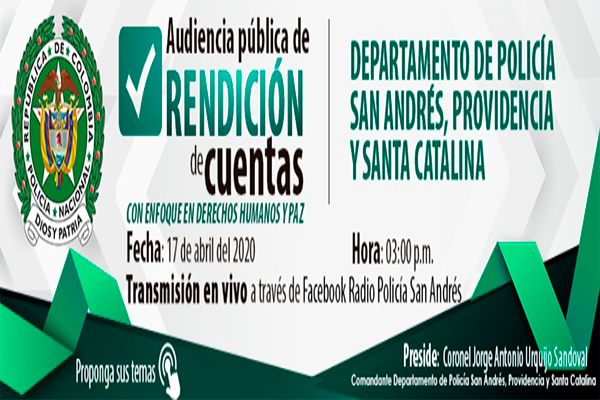 Rendición de cuentas con enfoque en Derechos Humanos y Paz