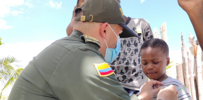 El grupo de infancia y adolescencia y bienestar familiar, ponen en marcha actividades de recreación y esparcimientos para niños y niñas de población migrante