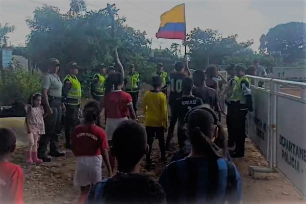 La lluvia no fue impedimento para tener este día de esparcimiento con las familias y jóvenes de este sector de Valledupar