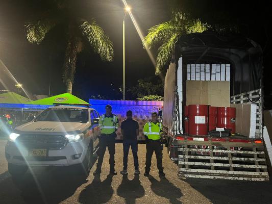 La Policía en el Meta realizó una captura por transportar sustancias para el procesamiento de narcóticos
