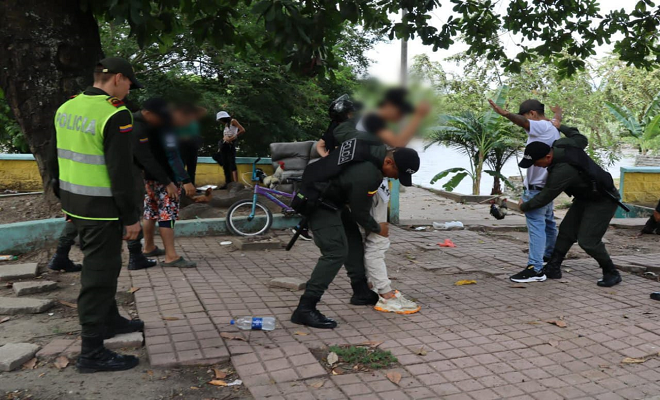 La Policía Nacional desplegó operativos para contrarrestar el delito