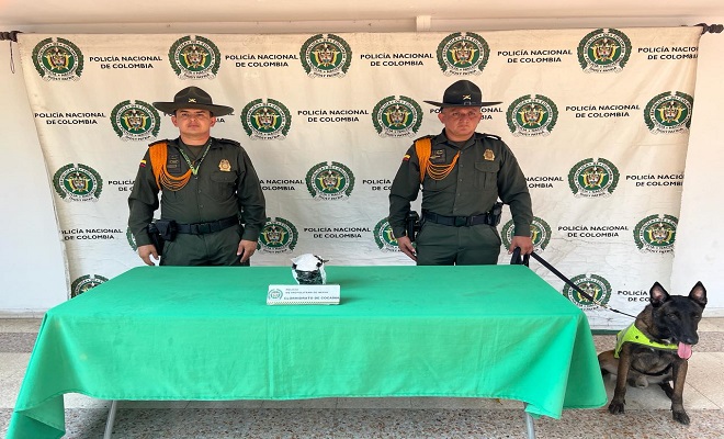 La Seccional de Carabineros, logra incautar clorhidrato de cocaína en Neiva