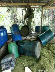 Encuentran-laboratorio-en-una-cueva-en-el-Departamento-del-Meta